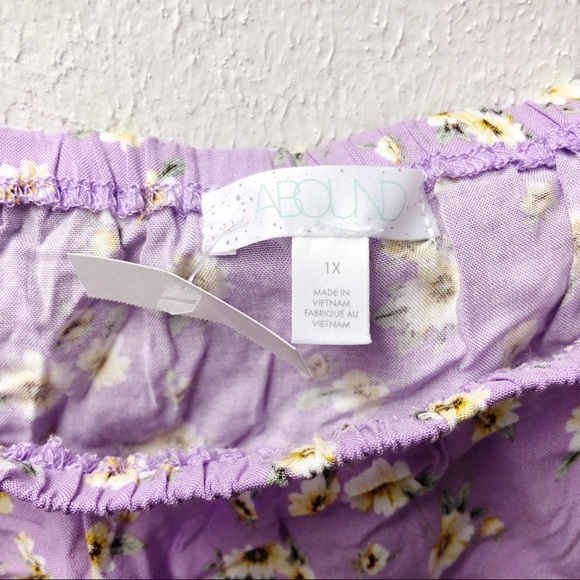 Abound Off Shoulder Puff Sleeve Crop Top Cottagecore - Picture 4 of 9